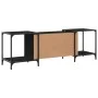 Mueble de TV de madera de ingeniería negro 153x37x50 cm de , Muebles TV - Ref: Foro24-837602, Precio: 65,12 €, Descuento: %