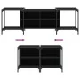 Mueble de TV de madera de ingeniería negro 153x37x50 cm de , Muebles TV - Ref: Foro24-837602, Precio: 65,12 €, Descuento: %