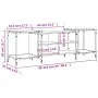 Mueble de TV de madera de ingeniería negro 153x37x50 cm de , Muebles TV - Ref: Foro24-837602, Precio: 65,12 €, Descuento: %