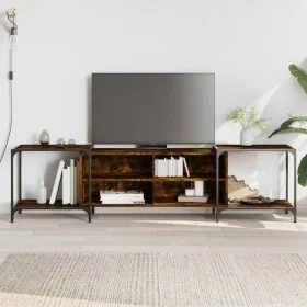 Mueble de TV madera de ingeniería roble ahumado 203x37x50 cm de , Muebles TV - Ref: Foro24-837609, Precio: 81,28 €, Descuento: %