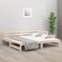 Sofá cama nido madera maciza de pino 90x190 cm de , Camas y somieres - Ref: Foro24-840135, Precio: 151,27 €, Descuento: %