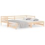 Sofá cama nido madera maciza de pino 90x190 cm de , Camas y somieres - Ref: Foro24-840135, Precio: 151,27 €, Descuento: %
