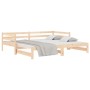 Sofá cama nido madera maciza de pino 90x190 cm de , Camas y somieres - Ref: Foro24-840135, Precio: 151,27 €, Descuento: %