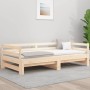 Sofá cama nido madera maciza de pino 90x190 cm de , Camas y somieres - Ref: Foro24-840135, Precio: 151,27 €, Descuento: %