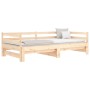 Sofá cama nido madera maciza de pino 90x190 cm de , Camas y somieres - Ref: Foro24-840135, Precio: 151,27 €, Descuento: %
