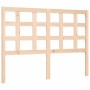 Estructura de cama de matrimonio con cabecero madera maciza de , Camas y somieres - Ref: Foro24-3192076, Precio: 137,99 €, De...