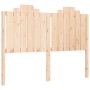 Estructura de cama con cabecero madera maciza 140x200 cm de , Camas y somieres - Ref: Foro24-3192296, Precio: 149,21 €, Descu...