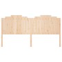 Cabecero de cama madera maciza de pino 206x4x110 cm de , Cabeceros y pies de cama - Ref: Foro24-818490, Precio: 90,23 €, Desc...