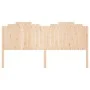 Cabecero de cama madera maciza de pino 206x4x110 cm de , Cabeceros y pies de cama - Ref: Foro24-818490, Precio: 88,94 €, Desc...