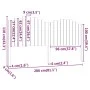 Cabecero de cama madera maciza de pino 206x4x110 cm de , Cabeceros y pies de cama - Ref: Foro24-818490, Precio: 88,94 €, Desc...