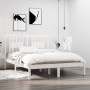 Estructura de cama de madera maciza blanca 135x190 cm de , Camas y somieres - Ref: Foro24-3104039, Precio: 144,69 €, Descuent...
