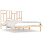 Estructura de cama madera maciza de pino 140x190 cm de , Camas y somieres - Ref: Foro24-3104523, Precio: 111,90 €, Descuento: %