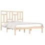 Estructura de cama madera maciza de pino 140x190 cm de , Camas y somieres - Ref: Foro24-3104523, Precio: 111,90 €, Descuento: %