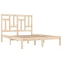 Estructura de cama madera maciza de pino 140x190 cm de , Camas y somieres - Ref: Foro24-3104523, Precio: 111,90 €, Descuento: %