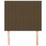 Headboards 2 units of dark brown fabric 80x5x78/88 cm by , Headboards and footboards - Ref: Foro24-3116547, Price: 52,05 €, D...