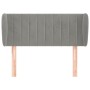 Cabecero de terciopelo gris claro 83x23x78/88 cm de , Cabeceros y pies de cama - Ref: Foro24-3117412, Precio: 51,12 €, Descue...