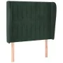 Headboard with dark green velvet ears 93x23x118/128 cm by , Headboards and footboards - Ref: Foro24-3118233, Price: 86,65 €, ...