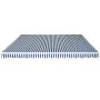 Toldo plegable de operación manual 450 cm azul y blanco de vidaXL, Toldos - Ref: Foro24-275565, Precio: 381,19 €, Descuento: %