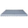 Toldo plegable de operación manual 450 cm azul y blanco de vidaXL, Toldos - Ref: Foro24-275565, Precio: 389,75 €, Descuento: %