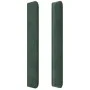 Headboard with dark green velvet ears 93x16x118/128 cm by , Headboards and footboards - Ref: Foro24-3119857, Price: 84,43 €, ...