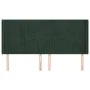 Headboard with dark green velvet ears 183x16x118/128cm by , Headboards and footboards - Ref: Foro24-3119881, Price: 141,01 €,...