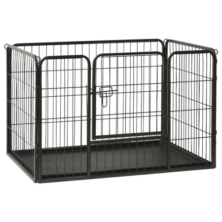 Corral para perros cachorros acero 91,5x59x61 cm de vidaXL, Casetas y cercados para perros - Ref: Foro24-170575, Precio: 112,...