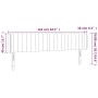 Cabecero con LED de tela marrón oscuro 163x16x78/88 cm de , Cabeceros y pies de cama - Ref: Foro24-3123483, Precio: 69,07 €, ...