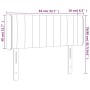 Cabecero con LED de terciopelo gris claro 83x16x78/88 cm de , Cabeceros y pies de cama - Ref: Foro24-3123504, Precio: 51,55 €...
