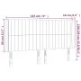Headboard with LED in dark brown fabric 183x16x118/128 cm by , Headboards and footboards - Ref: Foro24-3124303, Price: 111,90...