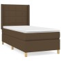 Cama box spring con colchón tela marrón oscuro 80x200 cm de , Camas y somieres - Ref: Foro24-3131948, Precio: 335,00 €, Descu...