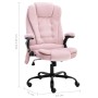 Sillón de oficina de masaje terciopelo rosa en Sillas de oficina | Comprar online en Foru.es