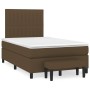 Cama box spring con colchón tela marrón oscuro 120x200 cm de , Camas y somieres - Ref: Foro24-3136744, Precio: 457,11 €, Desc...