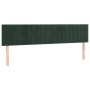 Cama box spring con colchón terciopelo verde oscuro 200x200 cm de , Camas y somieres - Ref: Foro24-3141446, Precio: 600,01 €,...