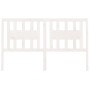 Cabecero madera maciza de pino blanco 141x4x100 cm de , Cabeceros y pies de cama - Ref: Foro24-818666, Precio: 58,16 €, Descu...