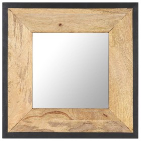 Espejo de madera maciza de mango 50x50 cm de , Espejos - Ref: Foro24-321629, Precio: 69,16 €, Descuento: %