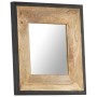 Espejo de madera maciza de mango 50x50 cm de , Espejos - Ref: Foro24-321629, Precio: 69,16 €, Descuento: %