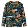 Pijama infantil de manga larga verde oscuro 92 de , Pijamas de niños - Ref: Foro24-13364, Precio: 13,98 €, Descuento: %