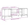 Mueble de TV madera de ingeniería roble ahumado 153x37x50 cm de , Muebles TV - Ref: Foro24-837604, Precio: 74,33 €, Descuento: %