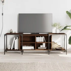 Mueble de TV madera de ingeniería marrón roble 153x37x50 cm de , Muebles TV - Ref: Foro24-837606, Precio: 73,75 €, Descuento: %