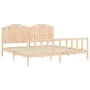 Bettgestell mit Massivholzkopfteil 200x200 cm von , Betten und Lattenroste - Ref: Foro24-3192316, Preis: 184,42 €, Rabatt: %