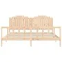Bettgestell mit Massivholzkopfteil 200x200 cm von , Betten und Lattenroste - Ref: Foro24-3192316, Preis: 184,42 €, Rabatt: %