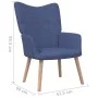 Sillón de relax de tela azul de , Sillones - Ref: Foro24-327923, Precio: 104,31 €, Descuento: %