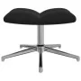 Silla de relajación con reposapiés terciopelo negro de , Sillones - Ref: Foro24-328134, Precio: 164,56 €, Descuento: %