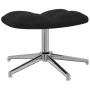 Silla de relajación con reposapiés terciopelo negro de , Sillones - Ref: Foro24-328134, Precio: 164,56 €, Descuento: %