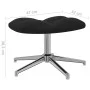 Silla de relajación con reposapiés terciopelo negro de , Sillones - Ref: Foro24-328134, Precio: 164,56 €, Descuento: %