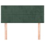 Cabecero de terciopelo verde oscuro 100x5x78/88 cm de , Cabeceros y pies de cama - Ref: Foro24-346043, Precio: 41,16 €, Descu...