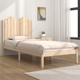 Solid pine wood bed frame 100x200 cm by , Beds and slatted bases - Ref: Foro24-3103768, Price: 109,25 €, Discount: %
