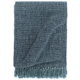 Manta de algodón añil 220x250 cm de vidaXL, Mantas - Ref: Foro24-133754, Precio: 58,24 €, Descuento: %