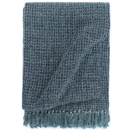 Manta de algodón añil 220x250 cm de vidaXL, Mantas - Ref: Foro24-133754, Precio: 59,04 €, Descuento: %
