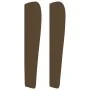 Headboard with dark brown fabric ears 163x23x118/128 cm by , Headboards and footboards - Ref: Foro24-3117965, Price: 129,32 €...